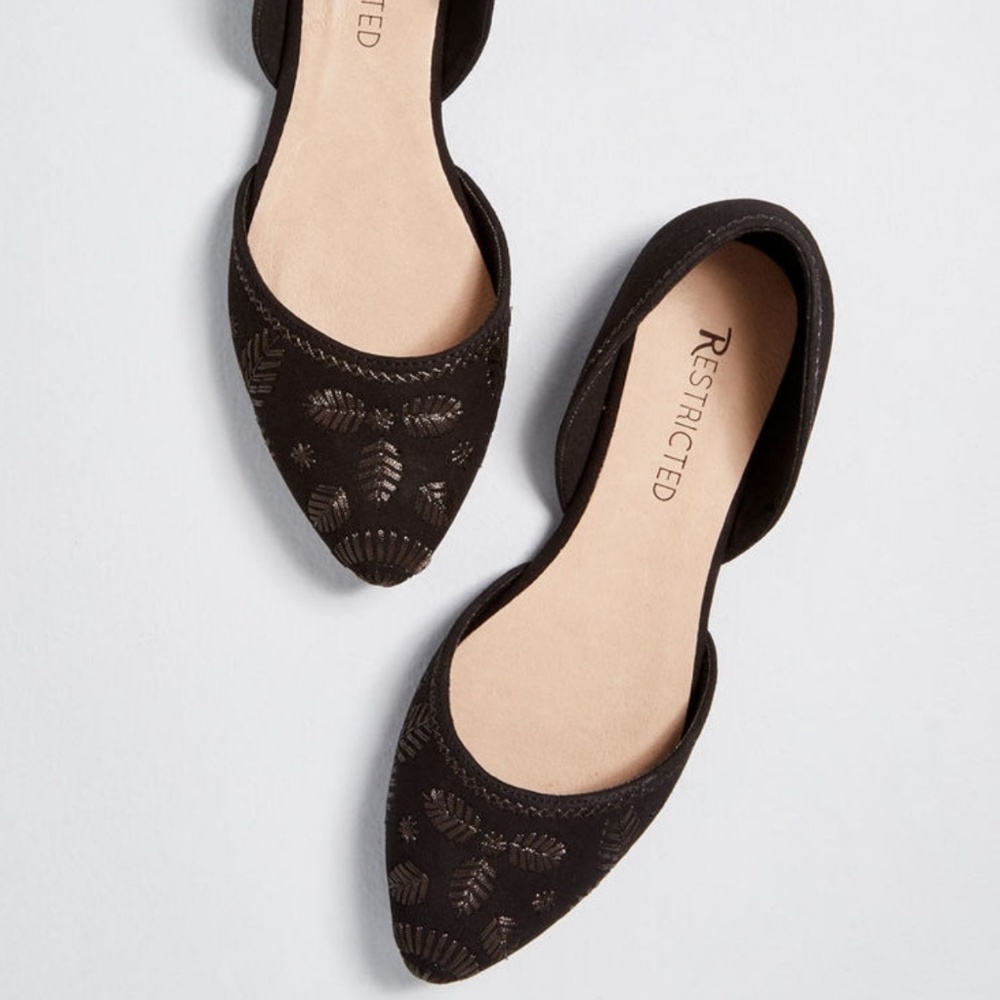 Restricted Stride It Out D'Orsay Black Flats